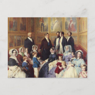 Franz Winterhalter Queen Victoria & Prince Albert Vykort