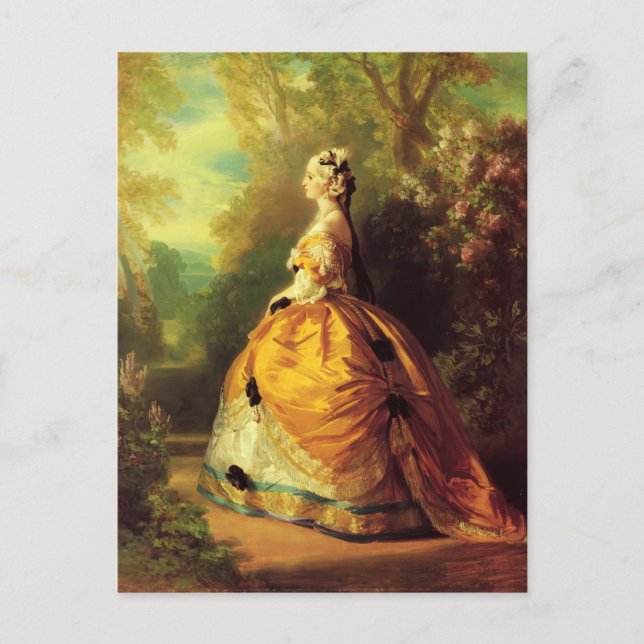 Franz Xaver Winterhalter- Empress Eugénie Vykort (Framsida)