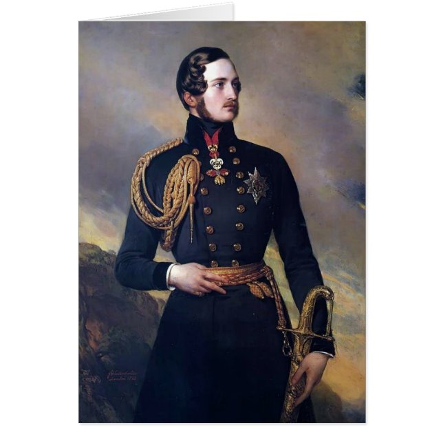 Franz Xaver Winterhalter- Prince Albert Hälsningskort (Framsidan)