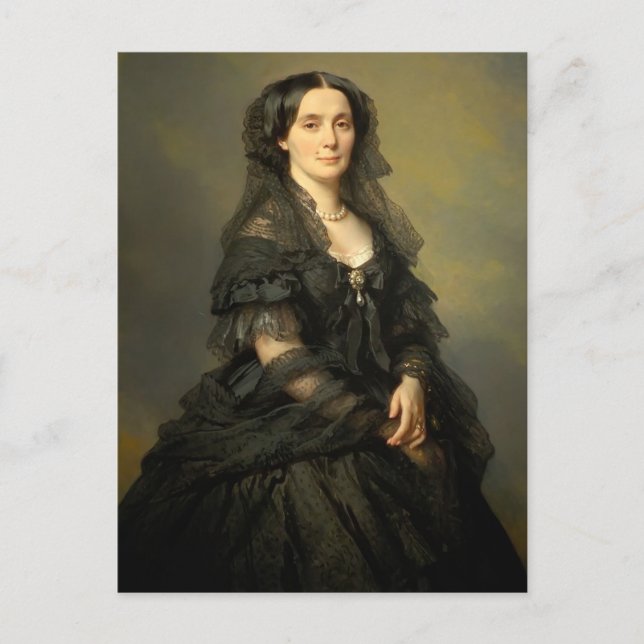Franz Xaver Winterhalter- Princess Kotschoubey Vykort (Framsida)