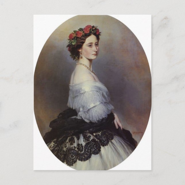 Franz Xaver Winterhalter- Prinsessan Alice av Engl Vykort (Framsida)