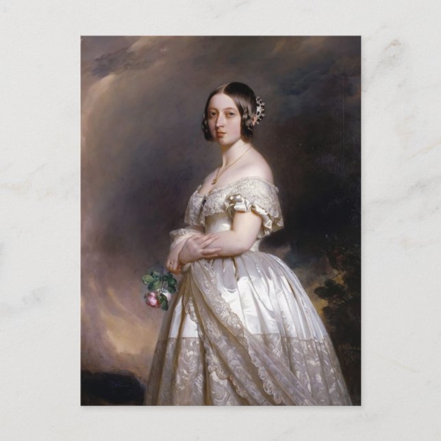 Franz Xaver Winterhalter- Queen Victoria Vykort (Framsida)