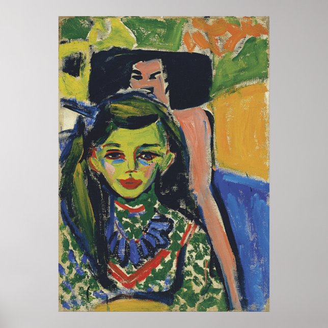 Franzi före en ordförande i Carved Poster (Framsidan)