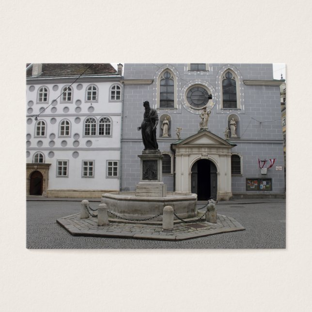 Franziskanerplatz Wien Visitkort (Framsidan)