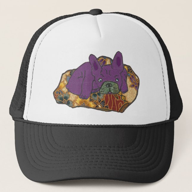 Französische Bulldogge auf Kissen Keps (Framsida)