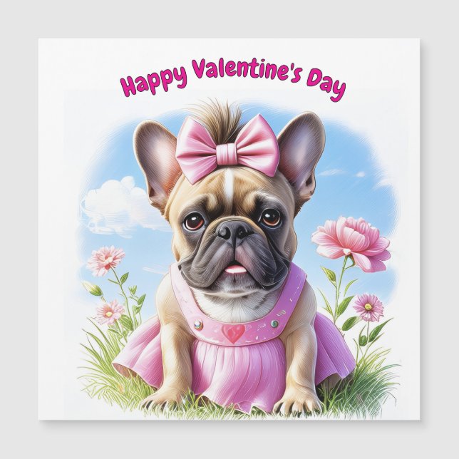 Französische Bulldogge Blumen French Bulldog (Framsida)