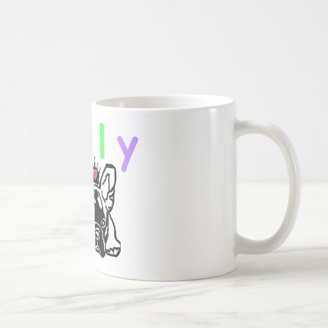 Französische Bulldogge Bully French Bulldog  Kaffemugg (Höger)
