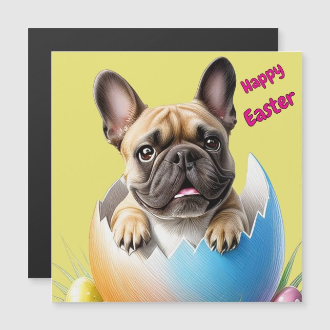 Französische Bulldogge Ei Ostern French Bulldog (Fram/baksida)