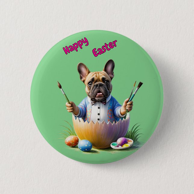 Französische Bulldogge Ei Ostern French Bulldog Knapp (Framsida)