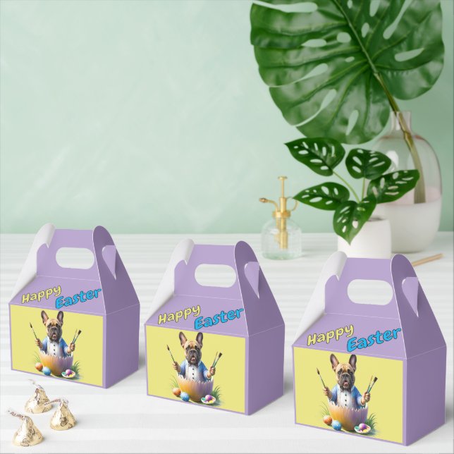 Französische Bulldogge Ei Ostern French Bulldog Presentaskar (Multipel)