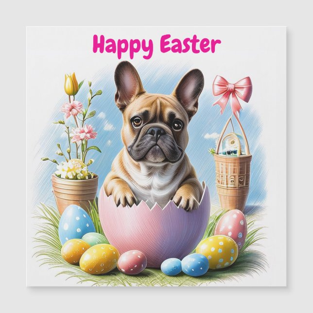 Französische Bulldogge Frohe Ostern French Bulldog (Framsida)