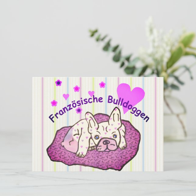 Französische Bulldogge Geburtstag French Bulldog (Stående Fram)