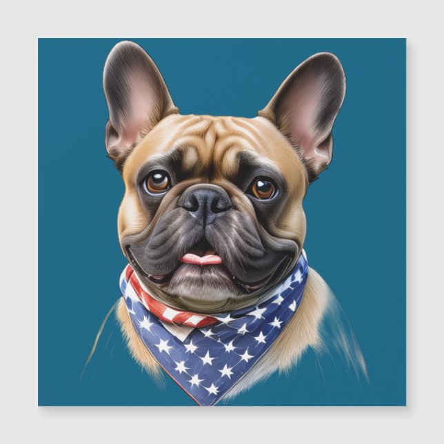 Französische Bulldogge Halstuch Labor Day Bulldog (Framsida)