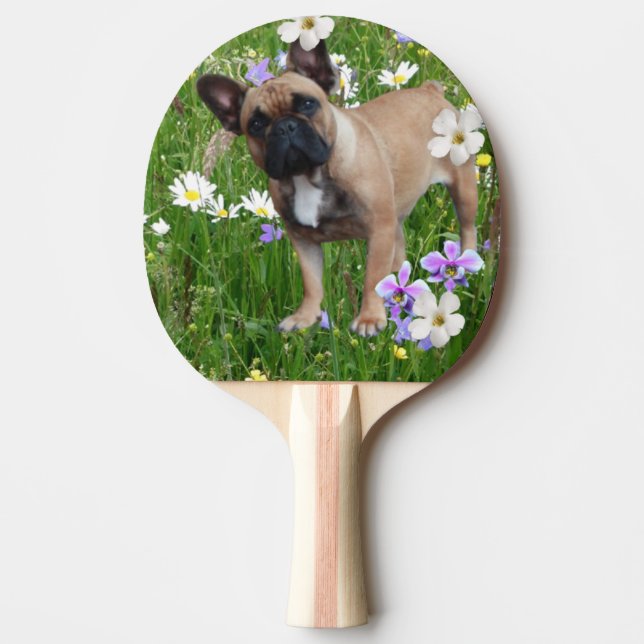 Französische Bulldogge Happy Day French Bulldog Pingisracket (Framsidan)