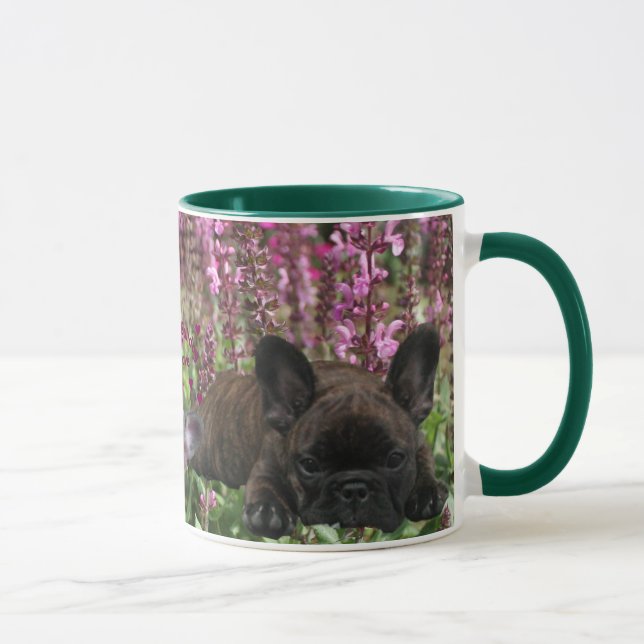 Französische Bulldogge Herz French Bulldog Mugg (Höger)