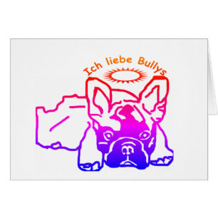 Französische Bulldogge Karte Hälsningskort