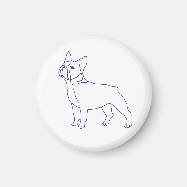 Französische Bulldogge Magnet (Framsidan)