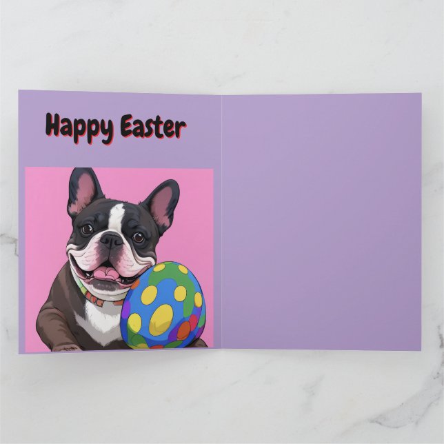 Französische Bulldogge Osterei French Bulldog Kort (Inuti)