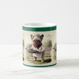 Französische Bulldogge Pizza Vatertag Bulldog Kaffemugg