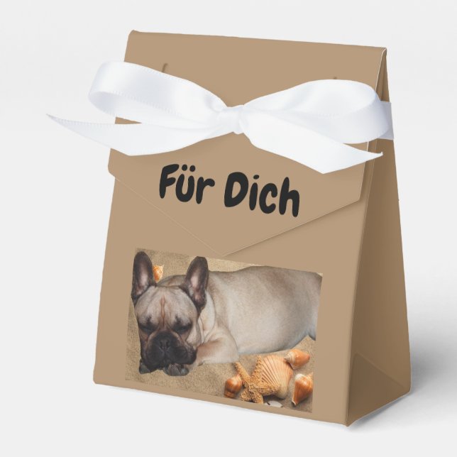Französische. Bulldogge  Presentaskar (Framsidan Sidan)