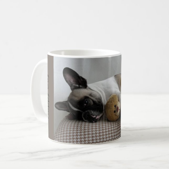 Französische Bulldogge Teddy French Bulldog Kaffemugg (Framsida vänster)