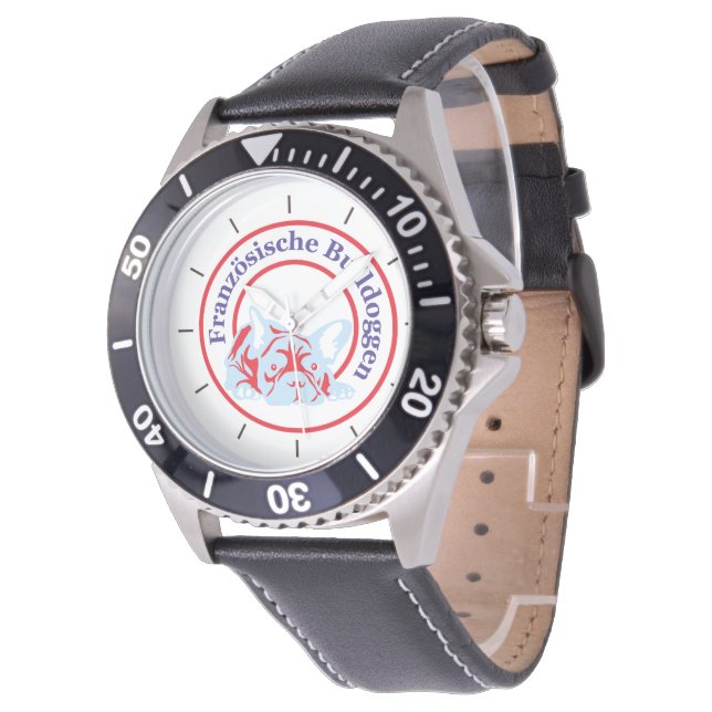 Französische Bulldogge Uhr Armbandsur (Vinklad)