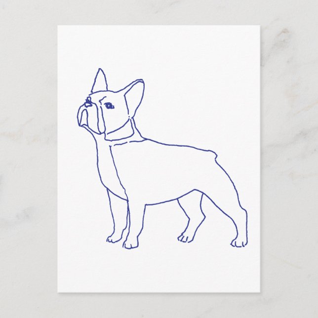 Französische Bulldogge Vykort (Framsida)