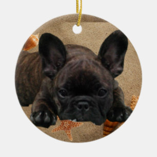 Französische Bulldogge Weihnachtsbaum Ornament