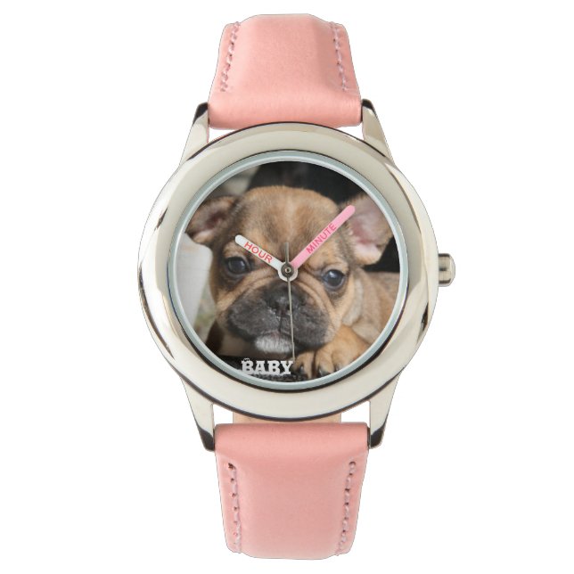 Französische Bulldogge Welpe French Bulldog Armbandsur (Framsida)