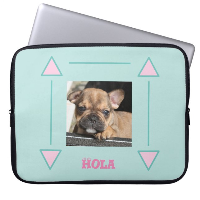 Französische Bulldogge Welpe French Bulldog Laptop Fodral (Framsidan)