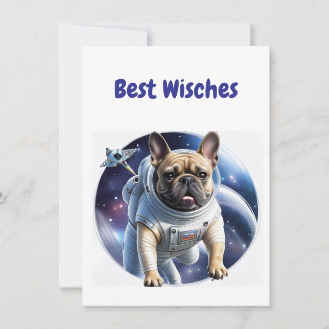 Französische Bulldogge Weltraum French Bulldog (Framsida)
