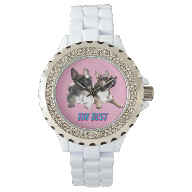 Französische Bulldoggen French Bulldog the Best Armbandsur (Framsida)