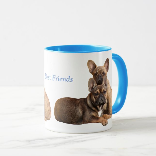 Französische Bulldoggen Friends French Bulldog Mugg (Framsida höger)
