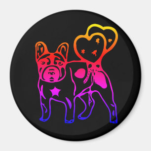 Französische Bulldoggen Magnet