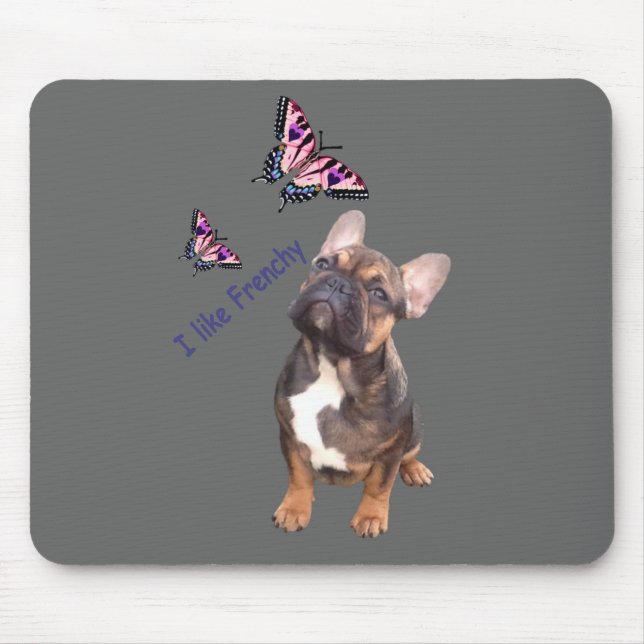 Französische Bulldoggen Mousepad Musmatta (Framsidan)