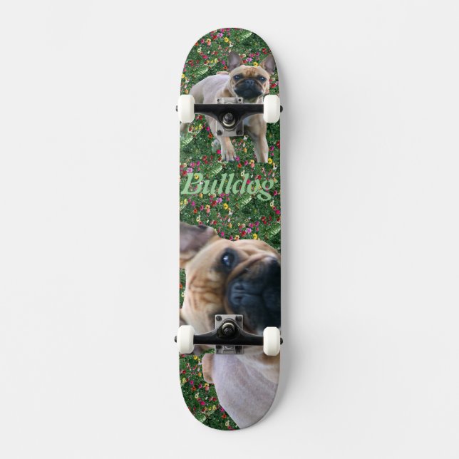Französische Bulldoggen Skateboard (Framsida)