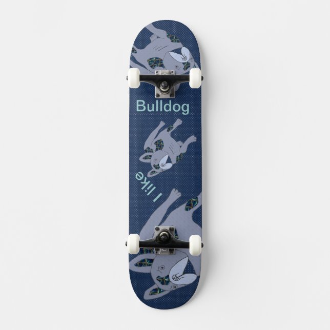 Französische Bulldoggen Skateboard (Framsida)