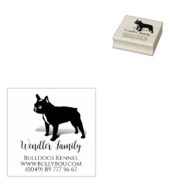 Französische Bulldoggespecial-Briefmarke Gummistem Stämpel