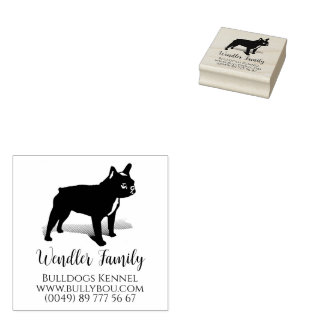 Französische Bulldoggespecial-Briefmarke Gummistem Stämpel
