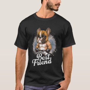Französischer Bulldoggen Best Buddy ist ein Fransk T Shirt