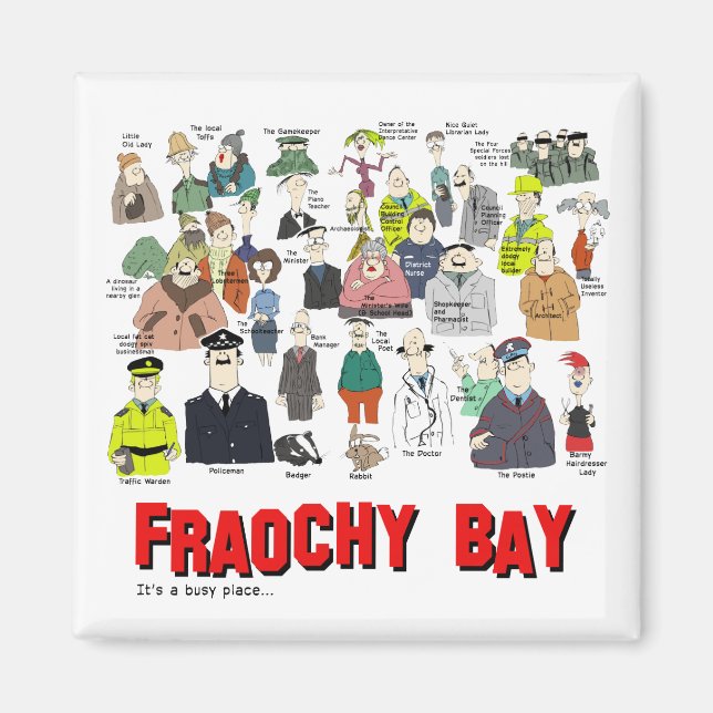 Fraochy Bay Fridge Magnet (Framsidan)