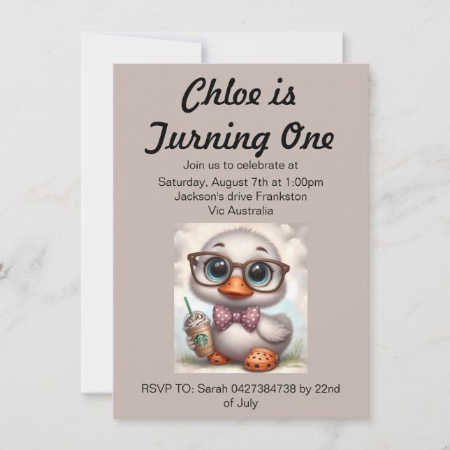 Frappe ankunge i crocs inbjudningar (Framsida)