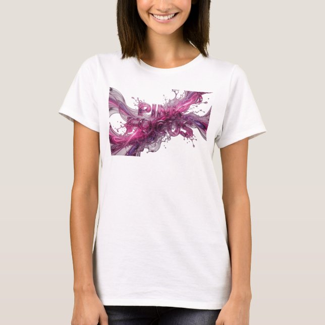 Fräsch Rosa Rosa FOKUS Statement T-shirt (Framsida)