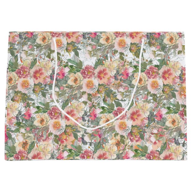 Fräschig presentsäck för blommor (Framsidan)