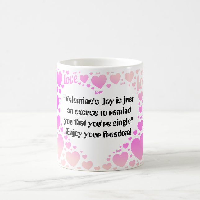 Frase  graciosa El dia del amor y la amistad Kaffemugg (Center)