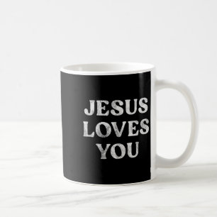 Frase Jesus Älskar Dig På En Premium Tri-blend Kaffemugg