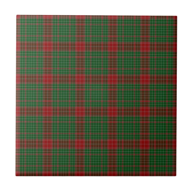Fraser av Castle Leathers Tartan Randigt Mönster Kakelplatta (Framsidan)