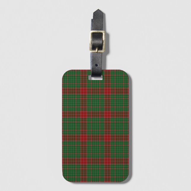 Fraser av Castle Leathers Tartan-rutigt mönster Bagagebricka (Framsida vertikal)