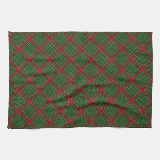 Fraser av kastläder Tartan Play Mönster Kökshandduk (Horisontell)