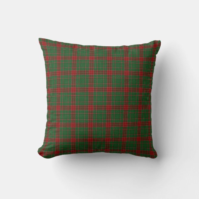 Fraser av kastläder Tartan Play Mönster Kudde (Framsida)